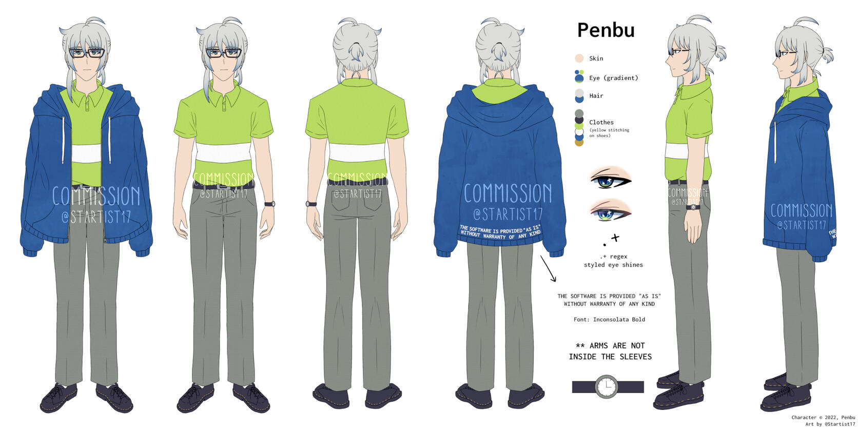 Penbu Reference Sheet (2022). PenbuVT (COMMISSIONED).