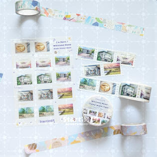 I'm Here / Welcome Home Sticker Sheet and Washi Tape