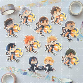 Volleyball Chibi Stickers