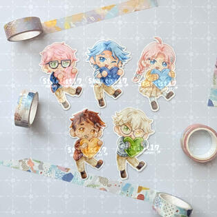 Original Character Holographic Stickers