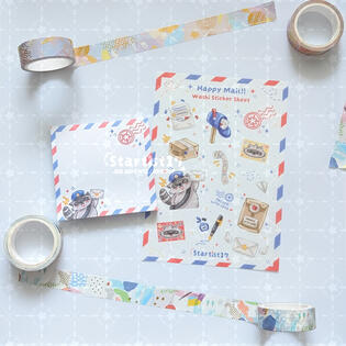 Happy Mail Sticker Sheet and Sticky Notes
