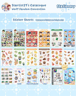 Sticker Sheets. Merch Catalogue - April 2026