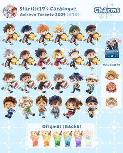 Acrylic Charms. Merch Catalogue - November 2025