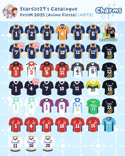 Jersey Charms. Merch Catalogue - October 4, 2025