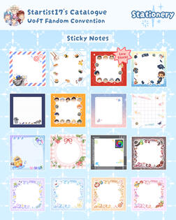 Sticky Notes. Merch Catalogue - April 2026